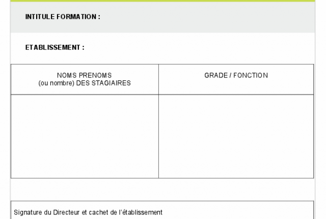 Plan de formation AUTISME : recensement des inscriptions