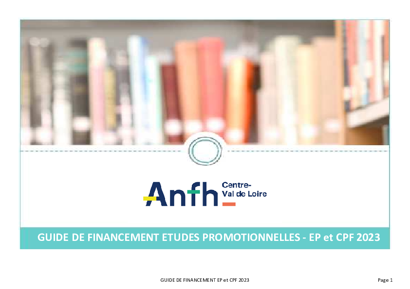 Le Guide De Financement EP 2023 | ANFH