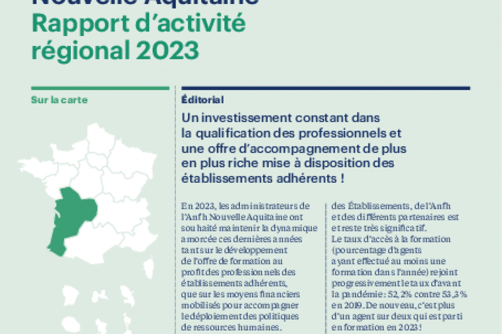 Rapport d'activité 2023 - Nouvelle Aquitaine