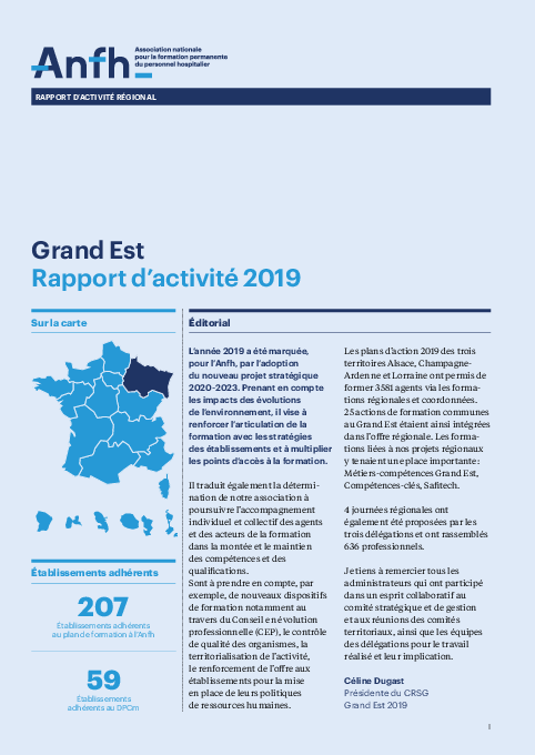 Rapport d'activité 2019 - Grand-Est