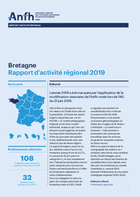 Rapport d'activité 2019 - Bretagne