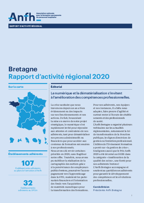 Rapport d'activité 2020 - Bretagne