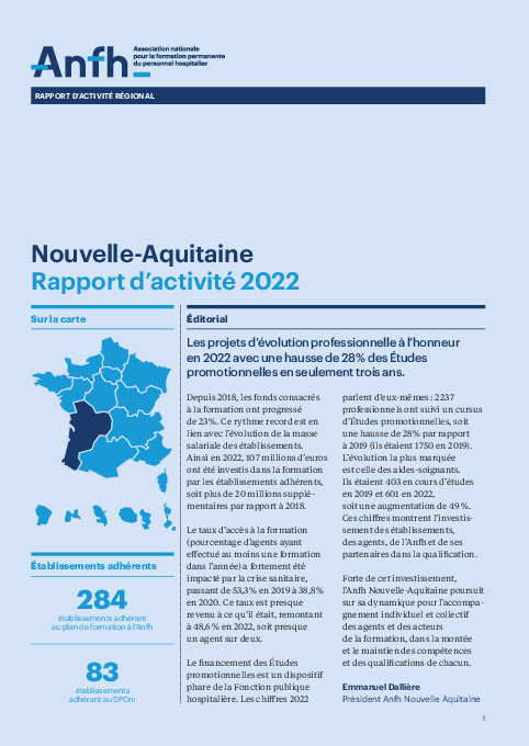 Rapport d'activité 2022 - NOUVELLE AQUITAINE