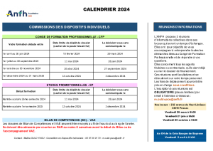 CALENDRIER 2024 DES COMMISSIONS DES DISPOSITIFS INDIVIDUELS