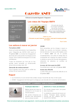 Gazette de janvier 2025