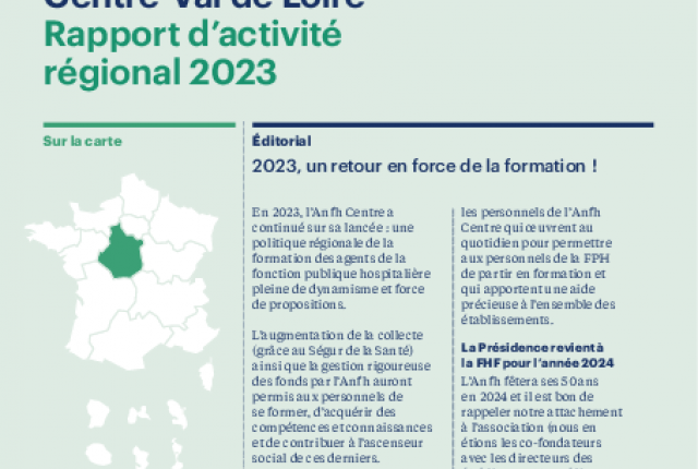 Rapport d'activité 2023 - CENTRE-VAL DE LOIRE